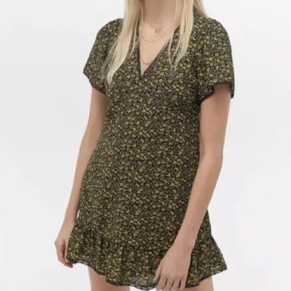 Urban outfitters Floral V-Neck Dress